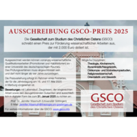 Plakat GSCO-Preis 2025 verl.